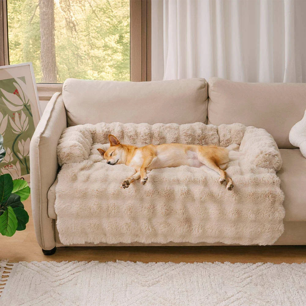 2-in-1 Bankbeschermer en Hondenkussen - Luxe Plush